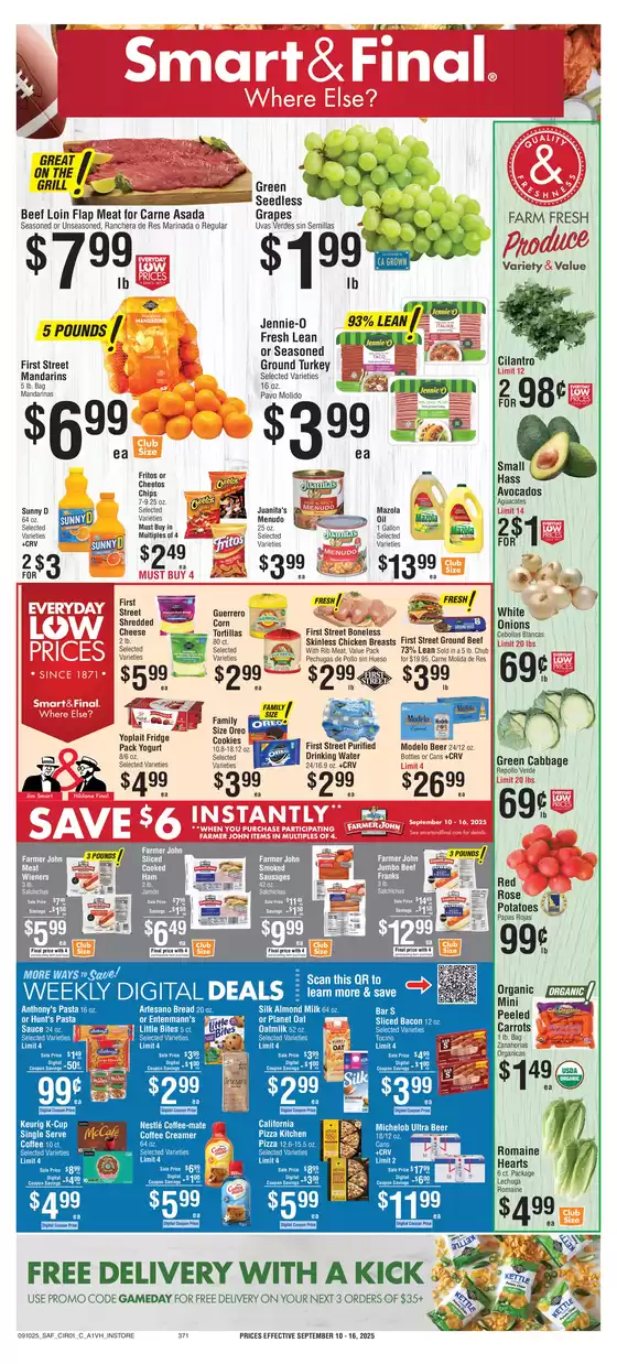 Smart & Final catalogue in Hancock MD | Exclusive bargains | 2025-09-09T00:00:00.000Z - 2025-09-11T00:00:00.000Z