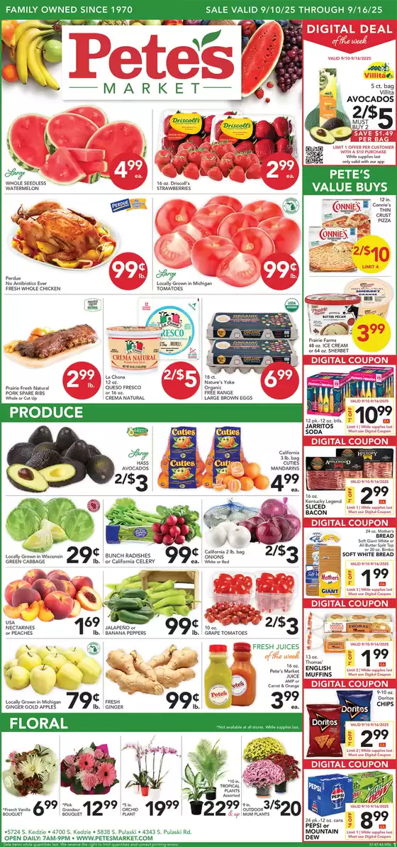 Pete's Fresh Market catalogue in Hancock MD | New offers to discover | 2025-09-10T00:00:00.000Z - 2025-09-16T00:00:00.000Z