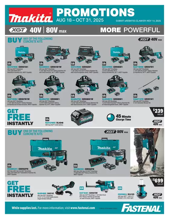 Fastenal catalogue in Damascus MD | Fastenal Makita Q3 Promo | 2025-09-01T00:00:00.000Z - 2025-12-31T00:00:00.000Z
