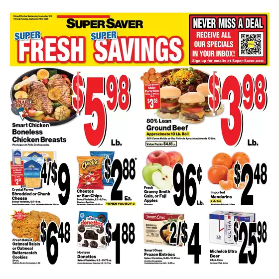 Super Saver catalogue in Sioux Center IA | Attractive special offers for everyone | 2025-09-10T00:00:00.000Z - 2025-09-16T00:00:00.000Z