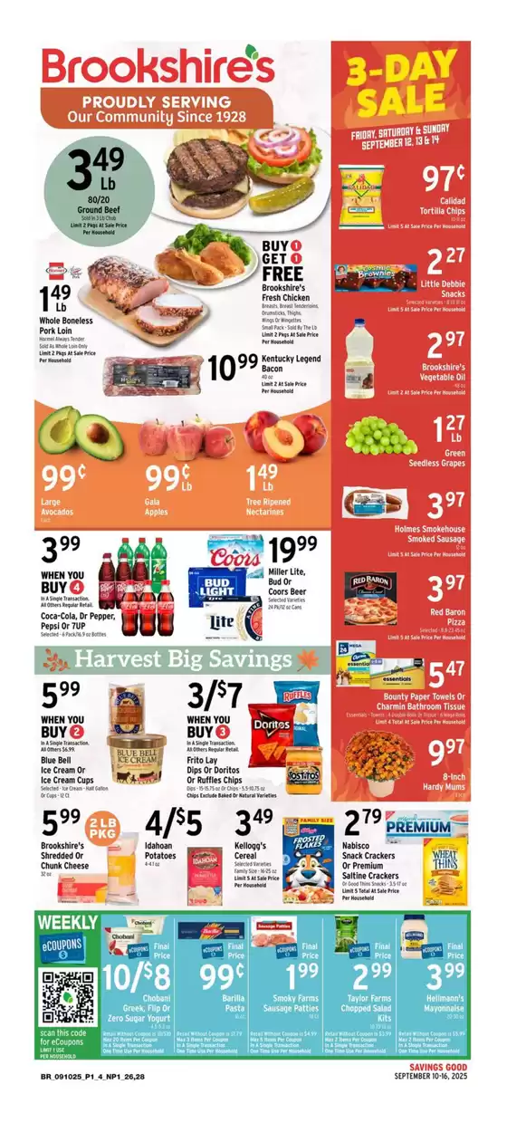 Brookshire's catalogue | Special offers for you | 2025-09-10T00:00:00.000Z - 2025-09-16T00:00:00.000Z