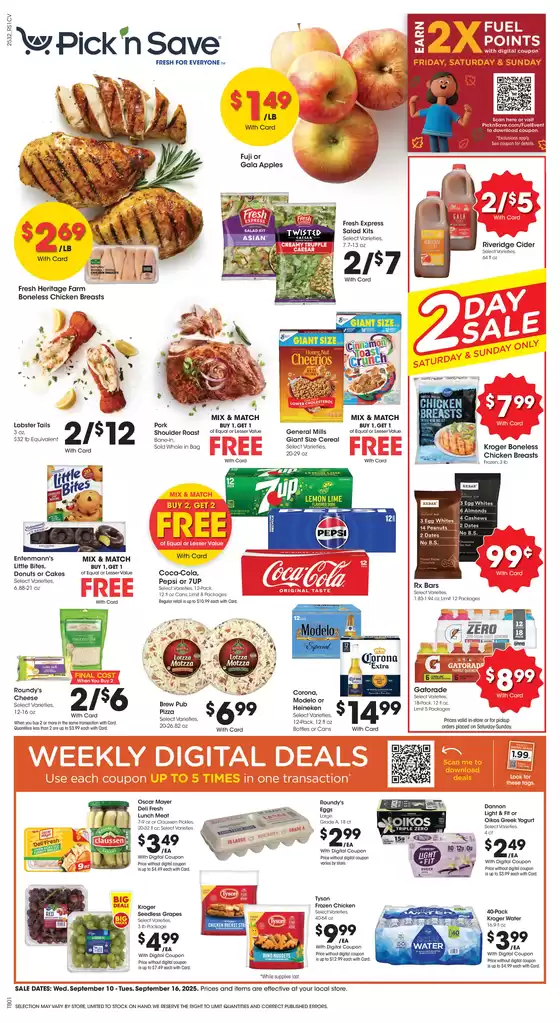 Current bargains and offers