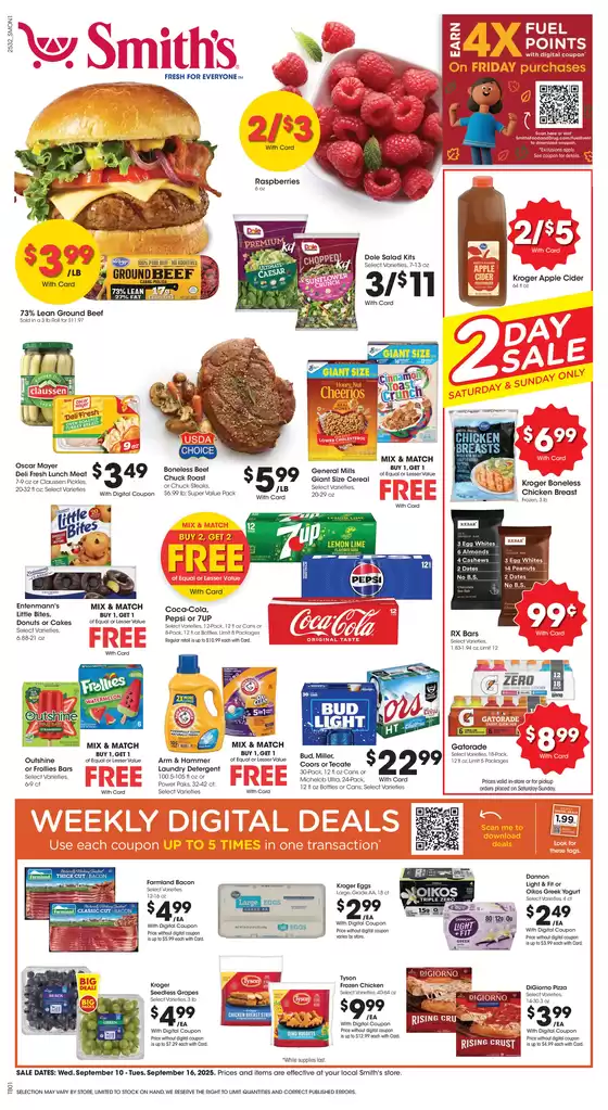Current special promotions