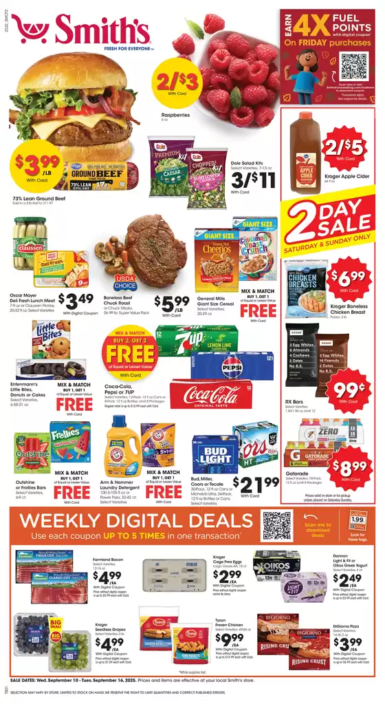 Smith's catalogue in Ranson WV | Great discounts on selected products | 2025-09-10T00:00:00.000Z - 2025-09-16T00:00:00.000Z