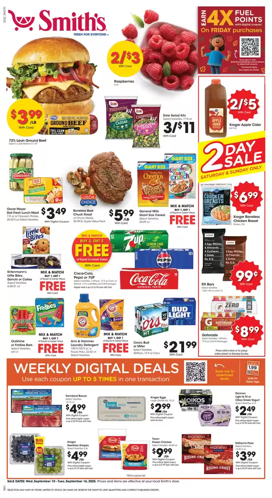 Wide range of offers