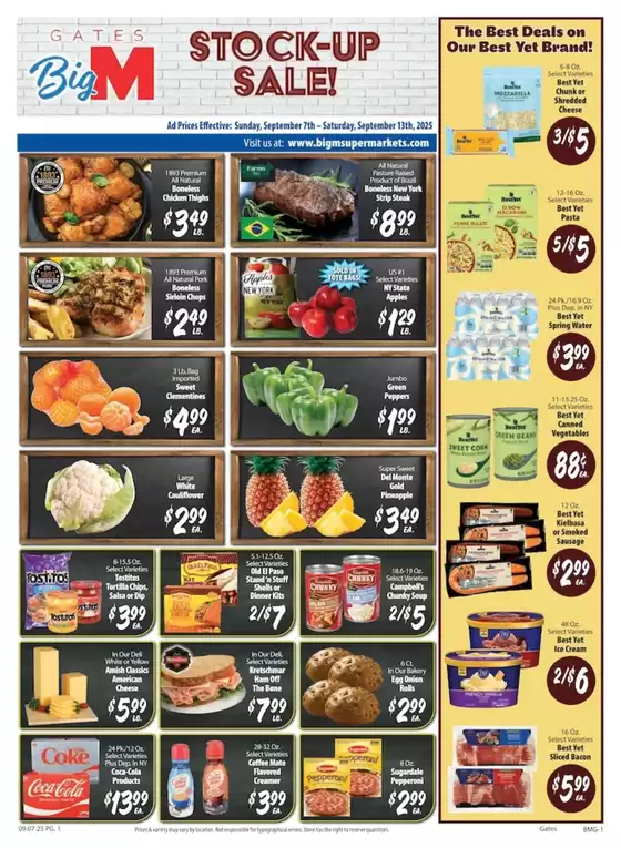 BigM Supermarkets catalogue in Columbia IL | Top deals for all customers | 2025-09-09T00:00:00.000Z - 2025-09-23T00:00:00.000Z