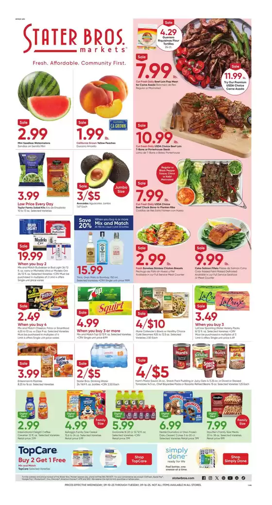 Stater Bros catalogue in Ranson WV | Discover attractive offers | 2025-09-10T00:00:00.000Z - 2025-09-16T00:00:00.000Z