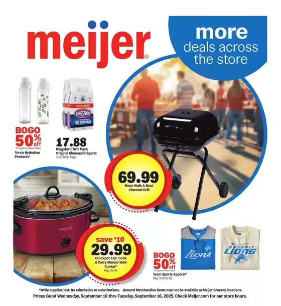 Meijer catalogue in Beloit OH | Current deals and offers | 2025-09-10T00:00:00.000Z - 2025-09-16T00:00:00.000Z