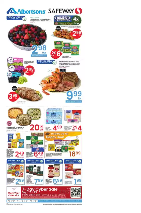 Current special promotions