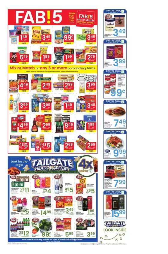 Current special promotions