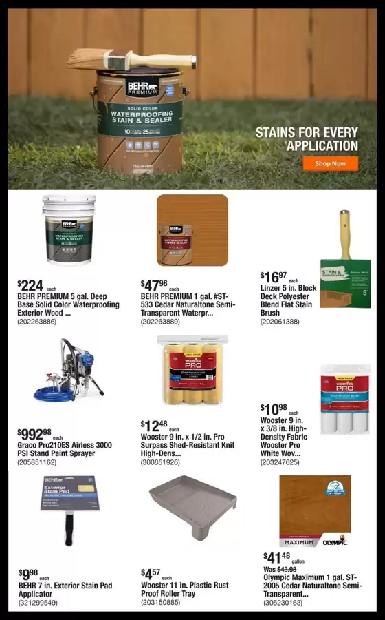 Current deals and offers