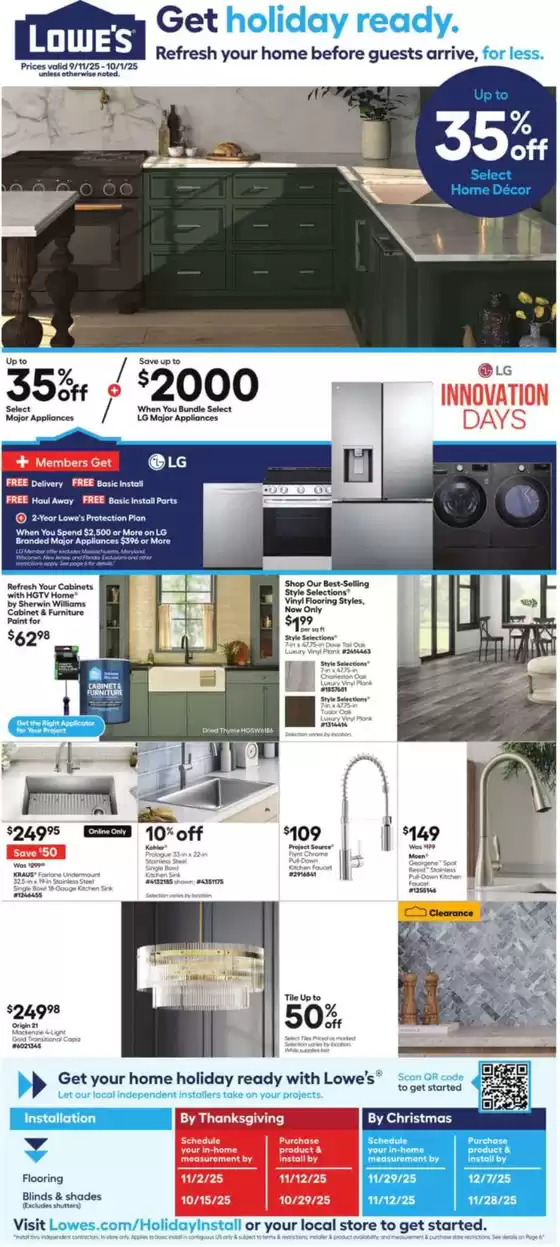 Lowe's catalogue in Mcalester OK | Wide range of offers | 2025-09-11T00:00:00.000Z - 2025-10-01T00:00:00.000Z