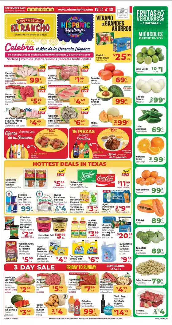 Supermercado El Rancho catalogue in Edna TX | Exclusive deals for our customers | 2025-09-10T00:00:00.000Z - 2025-09-24T00:00:00.000Z
