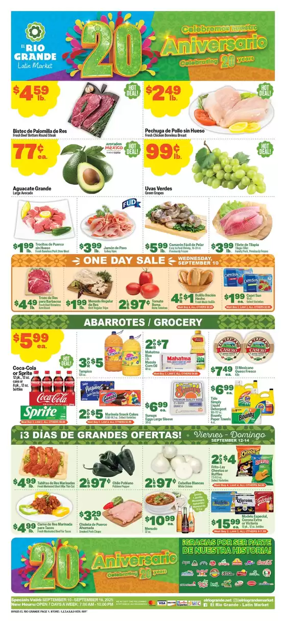 Current special promotions