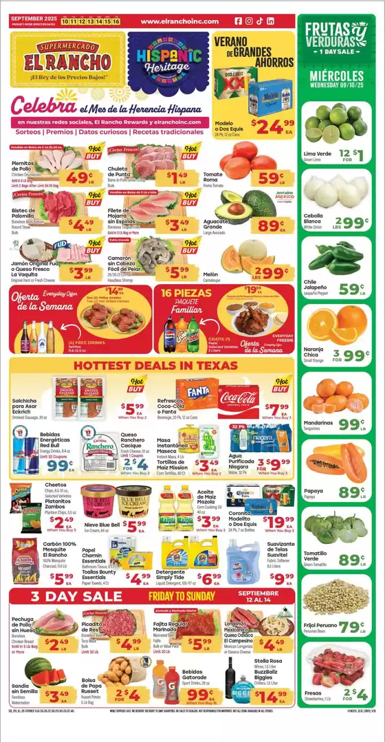 Supermercado El Rancho catalogue in Edna TX | Great discounts on selected products | 2025-09-10T00:00:00.000Z - 2025-09-24T00:00:00.000Z