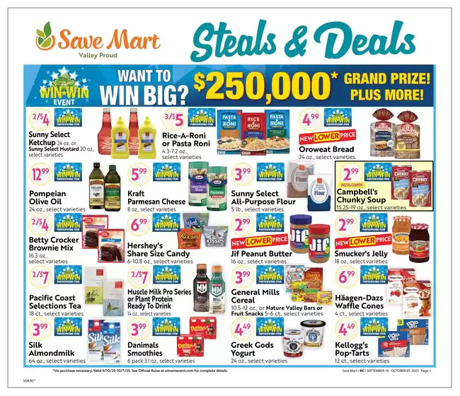 Save Mart catalogue in Flagstaff AZ | Exclusive deals and bargains | 2025-09-10T00:00:00.000Z - 2025-10-07T00:00:00.000Z