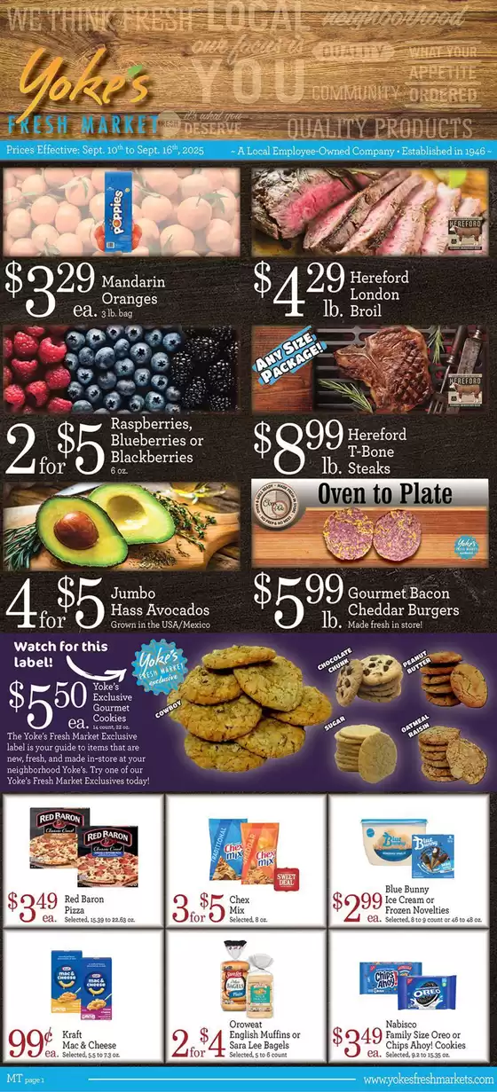 Yoke's Fresh Market  catalogue in Edna TX | Offers for bargain hunters | 2025-09-10T00:00:00.000Z - 2025-09-16T00:00:00.000Z