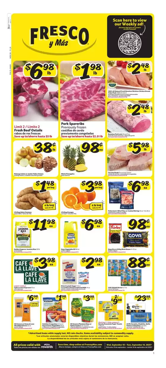 Fresco y Más catalogue in Brighton CO | Weekly Circular | 2025-09-10T00:00:00.000Z - 2025-09-16T00:00:00.000Z