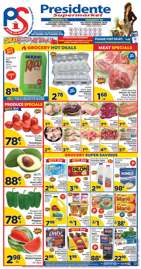Presidente catalogue in Brighton CO | Current bargains and offers | 2025-09-11T00:00:00.000Z - 2025-09-25T00:00:00.000Z