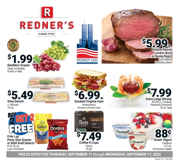 Redner's Warehouse catalogue in Brighton CO | On Sale September_11_S55 | 2025-09-11T00:00:00.000Z - 2025-09-17T00:00:00.000Z