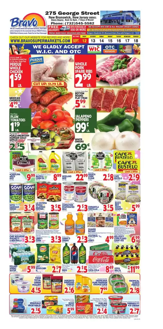Bravo Supermarkets catalogue in Hamden CT | Current special promotions | 2025-09-12T00:00:00.000Z - 2025-09-18T00:00:00.000Z