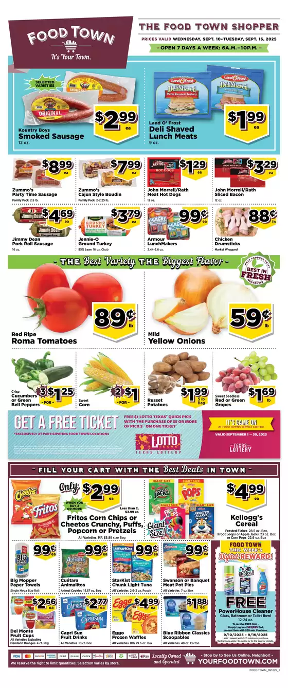 Food Town Advo Two Page