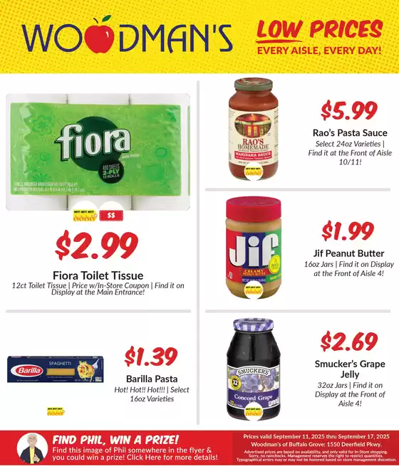 Current special promotions