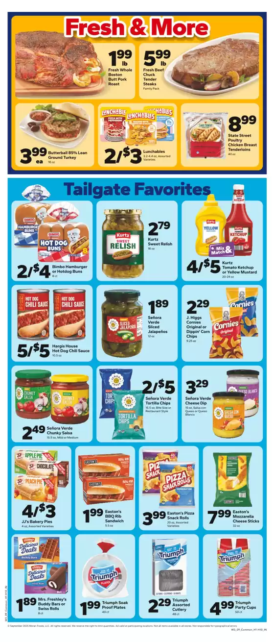 Current special promotions