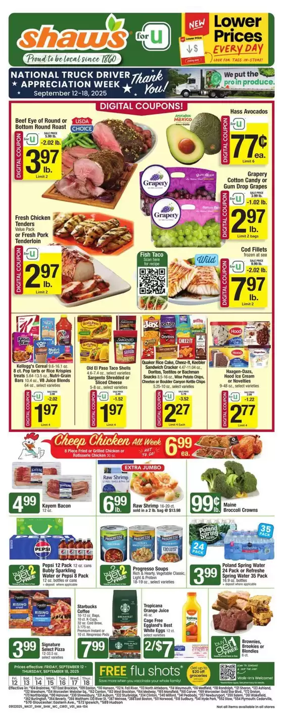 Shaw's catalogue in Canton IL | Shaw's flyer | 2025-09-12T00:00:00.000Z - 2025-09-18T00:00:00.000Z