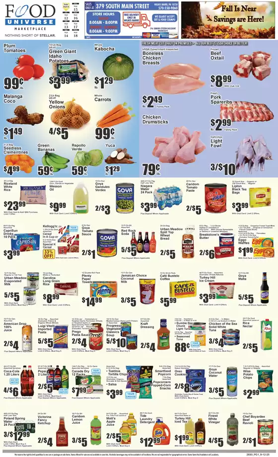 Food Universe catalogue in Hollidaysburg PA | Wide range of offers | 2025-09-12T00:00:00.000Z - 2025-09-18T00:00:00.000Z