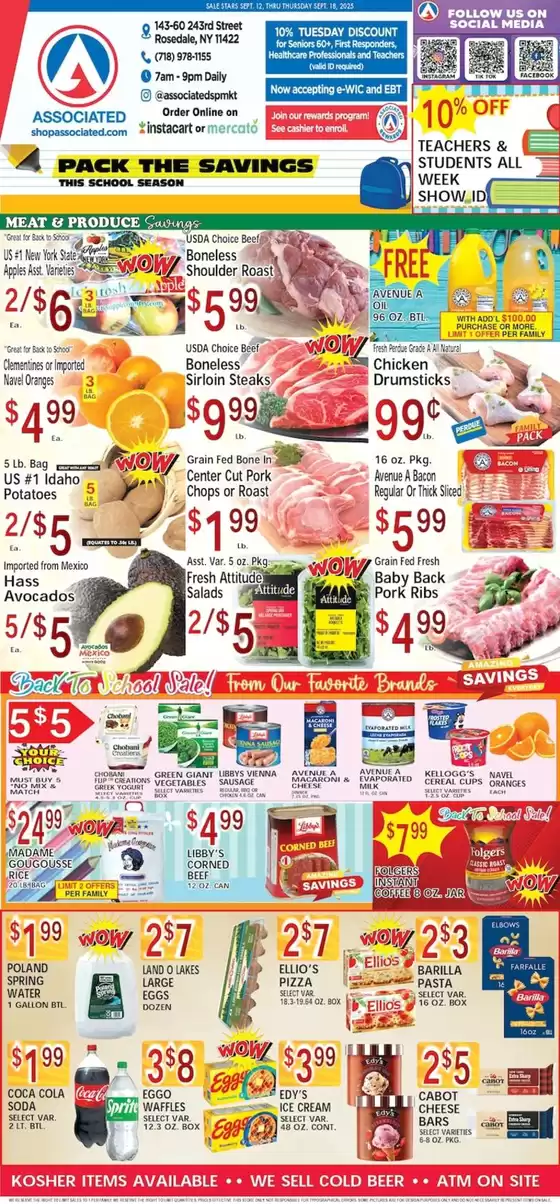Associated catalogue in Hollidaysburg PA | Top deals for all customers | 2025-09-12T00:00:00.000Z - 2025-09-26T00:00:00.000Z