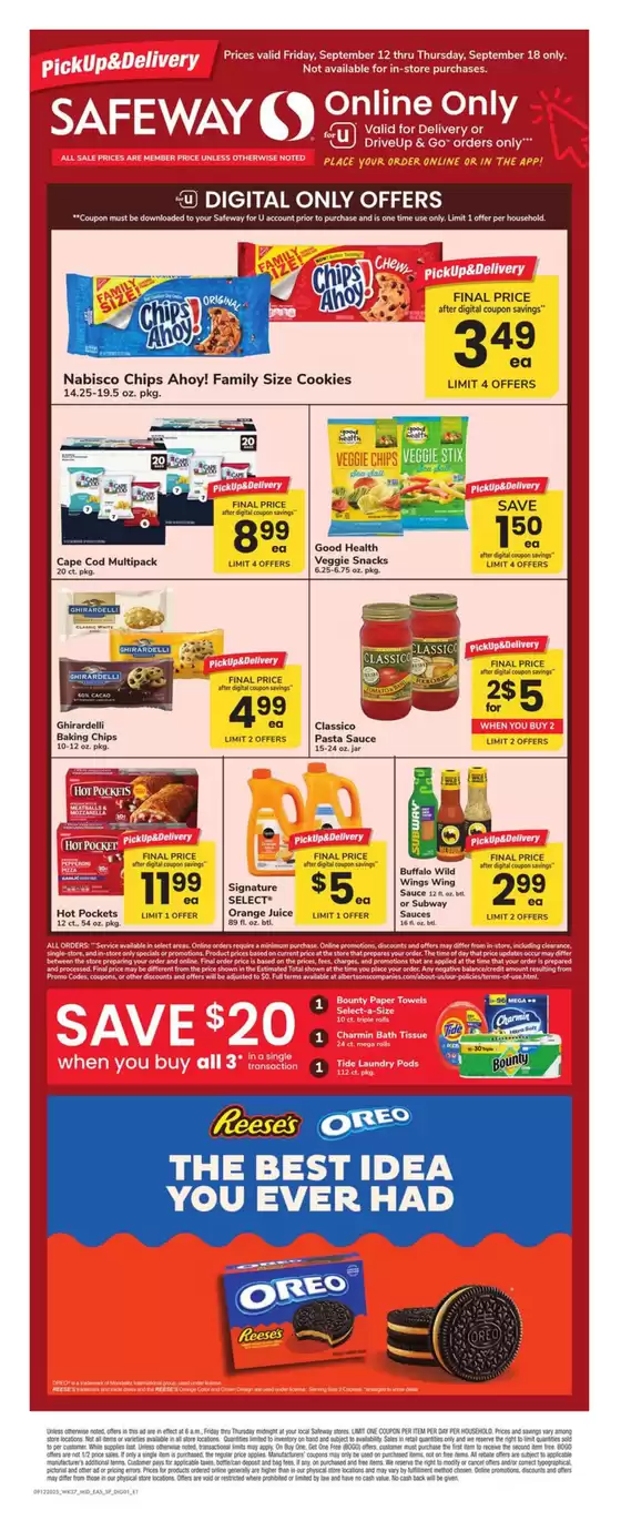Safeway catalogue in Hollidaysburg PA | Exclusive deals and bargains | 2025-09-12T00:00:00.000Z - 2025-09-18T00:00:00.000Z