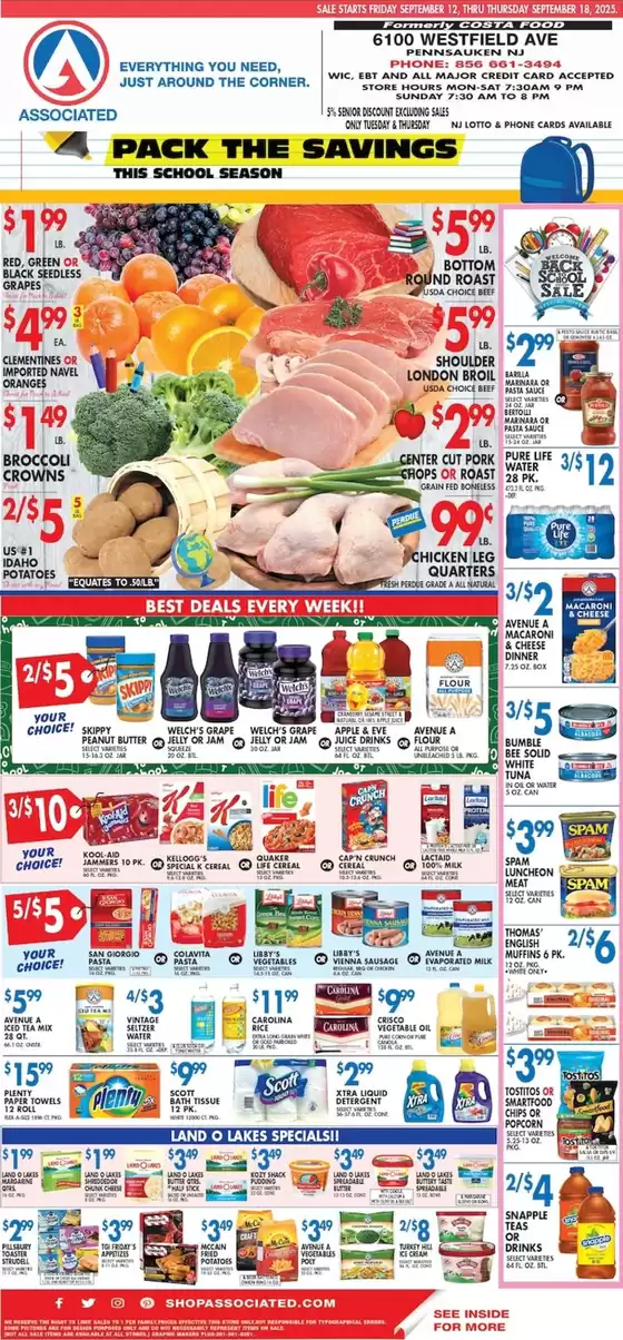 Associated weekly ad
