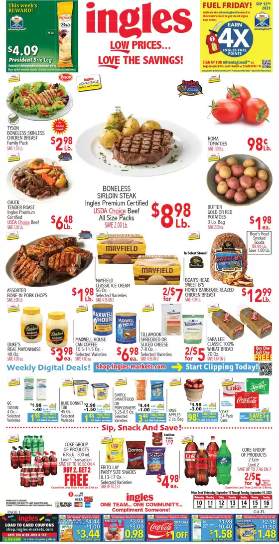 Ingles Markets catalogue | Offers for bargain hunters | 2025-09-13T00:00:00.000Z - 2025-09-27T00:00:00.000Z