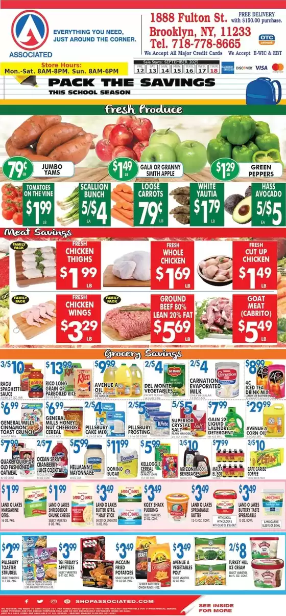 Associated catalogue in Bloomingdale IL | Current special promotions | 2025-09-13T00:00:00.000Z - 2025-09-27T00:00:00.000Z