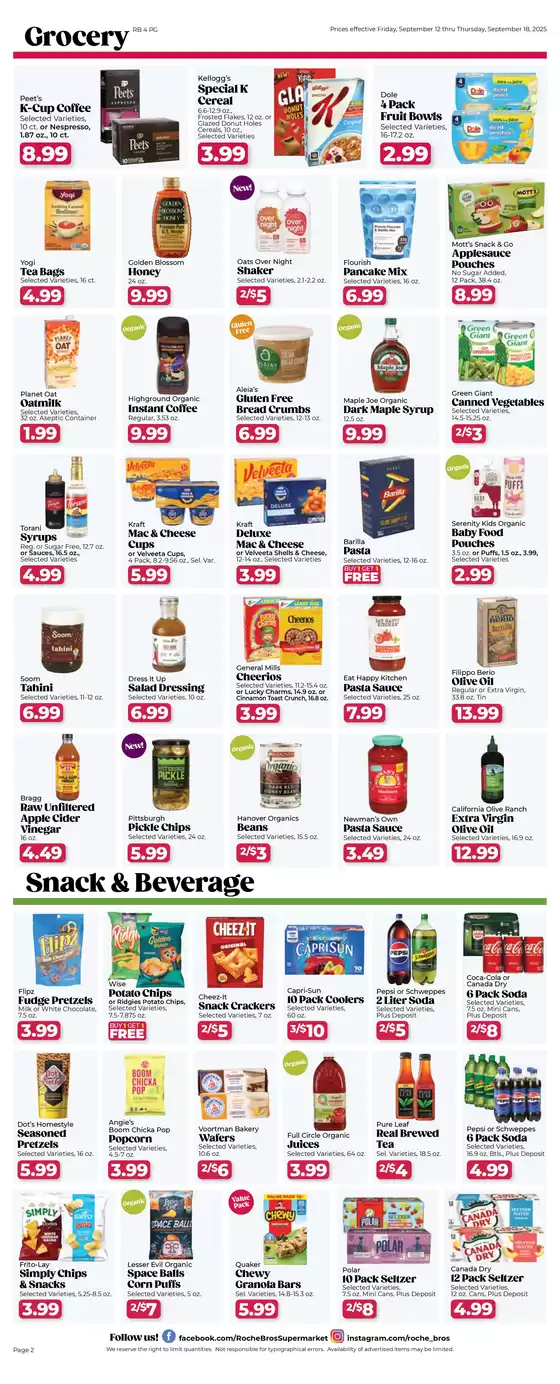 Rochebros weekly ad
