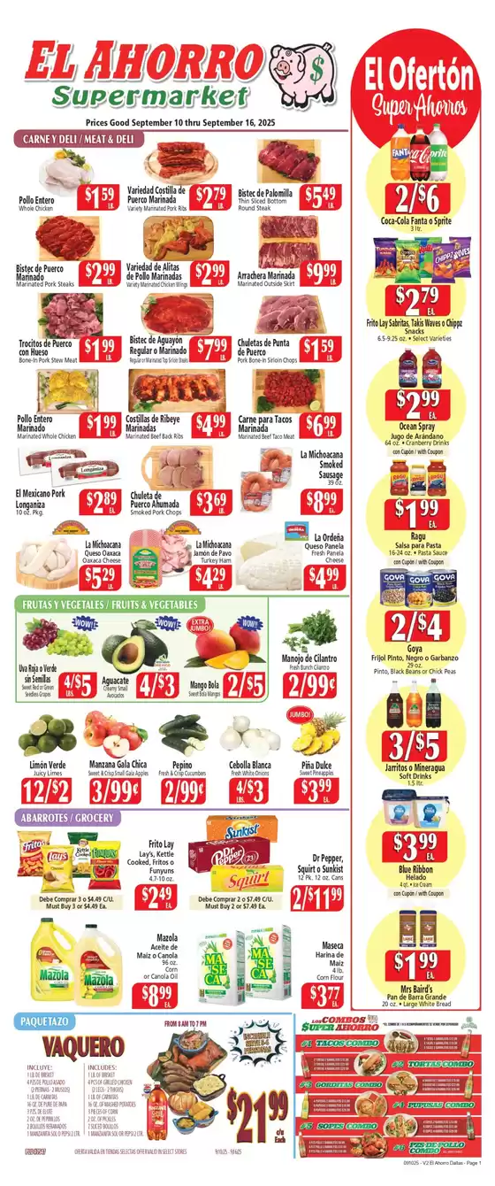 El Ahorro catalogue | Special offers for you | 2025-09-13T00:00:00.000Z - 2025-09-27T00:00:00.000Z