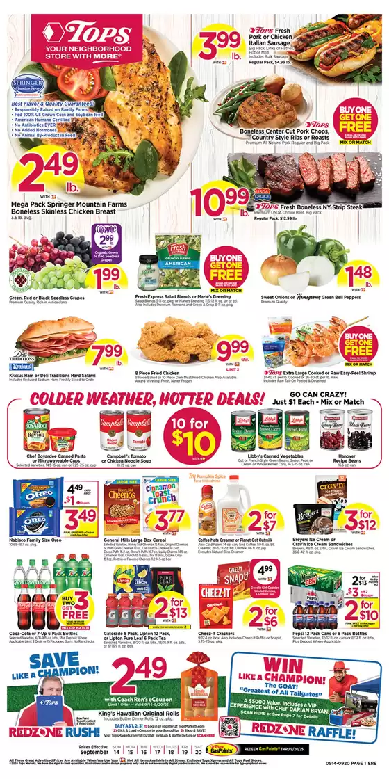 Tops catalogue in San Diego CA | Offers for bargain hunters | 2025-09-14T00:00:00.000Z - 2025-09-20T00:00:00.000Z