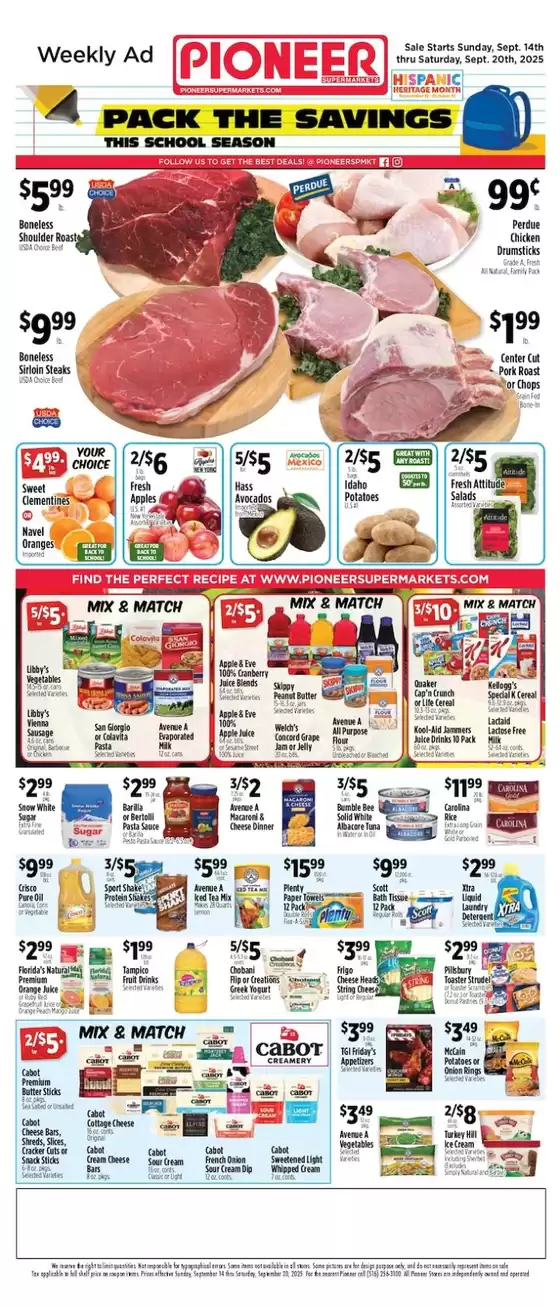 Pioneer Supermarkets catalogue in Jenkins KY | Exclusive bargains | 2025-09-14T00:00:00.000Z - 2025-09-20T00:00:00.000Z