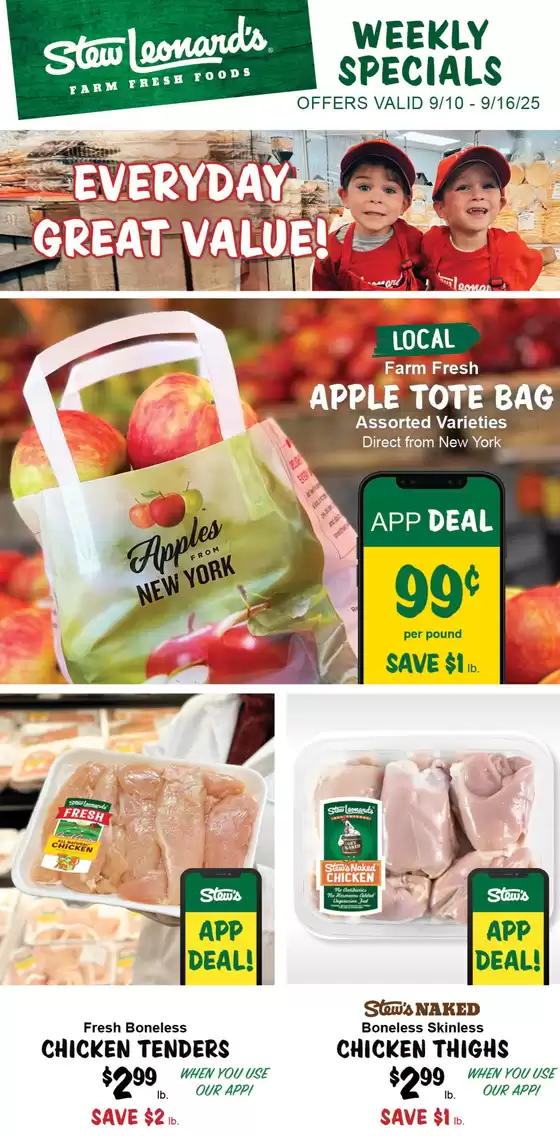 Stew Leonard's catalogue in Milpitas CA | Special offers for you | 2025-09-14T00:00:00.000Z - 2025-09-28T00:00:00.000Z