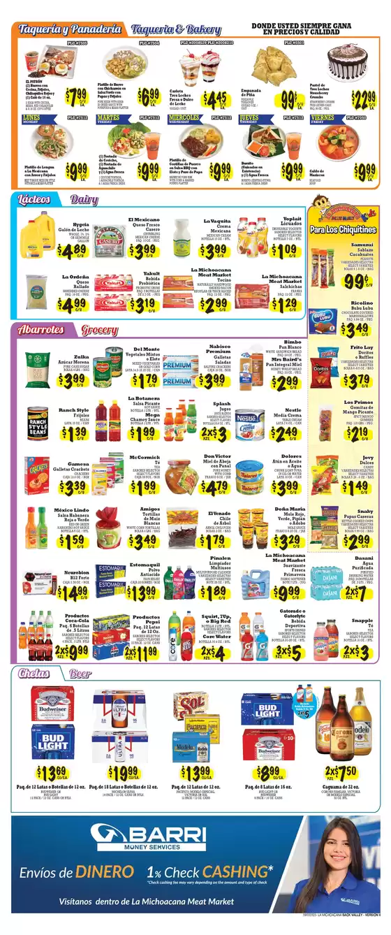 La Michoacana Weekly ad