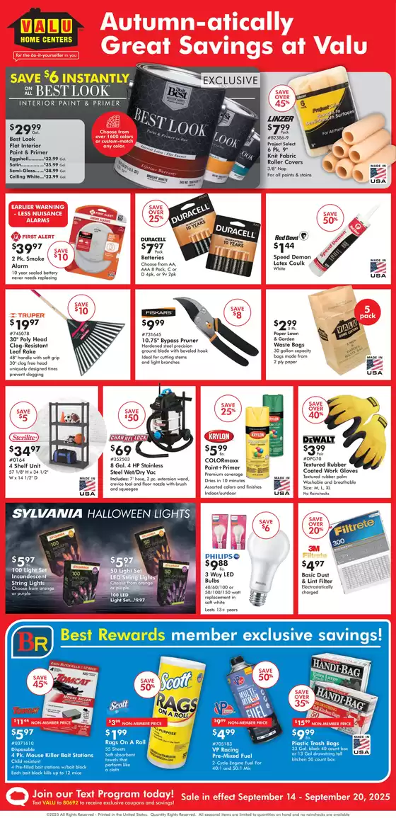 Valu Home Centers catalogue in Union NJ | Valu Home Centers weekly ad | 2025-09-14T00:00:00.000Z - 2025-09-20T00:00:00.000Z