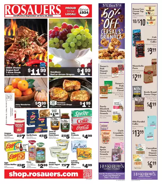 Rosauers catalogue in Tustin CA | Weekly Ad Rosauers | 2025-09-15T00:00:00.000Z - 2025-09-29T00:00:00.000Z