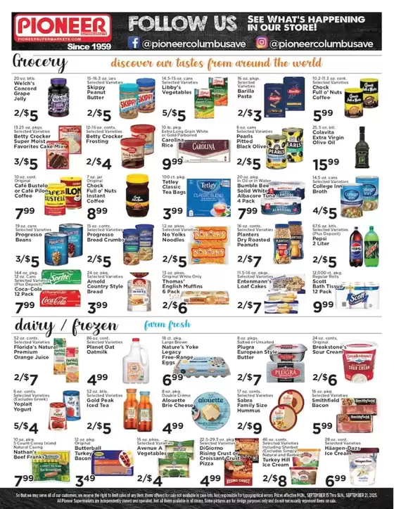 Pioneer Supermarkets weekly ad