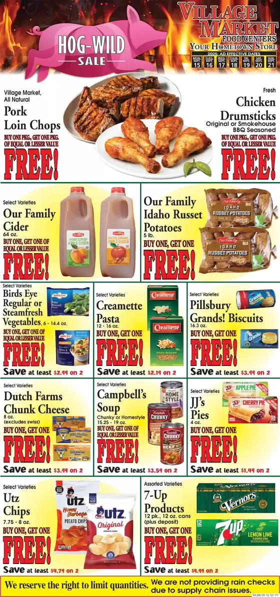 Village Market Food Centers catalogue in Gainesville VA | Offers for bargain hunters | 2025-09-15T00:00:00.000Z - 2025-09-21T00:00:00.000Z