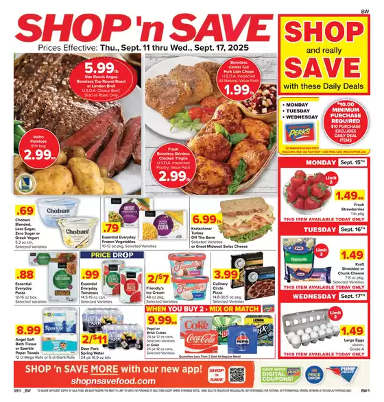 Shop 'n Save catalogue in Warren OH | Discounts and promotions | 2025-09-15T00:00:00.000Z - 2025-09-29T00:00:00.000Z
