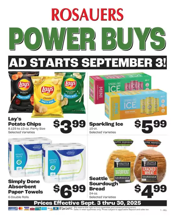 Rosauers Monthly Power Buys