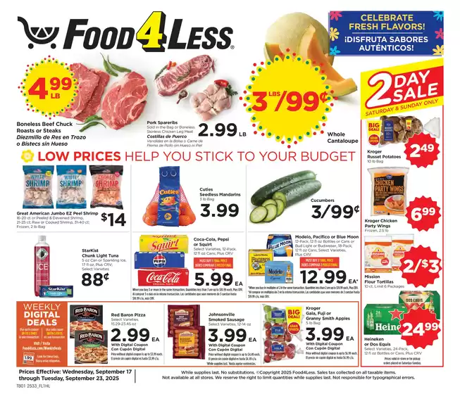 Food 4 Less catalogue in Renton WA | Our best offers for you | 2025-09-17T00:00:00.000Z - 2025-09-23T00:00:00.000Z