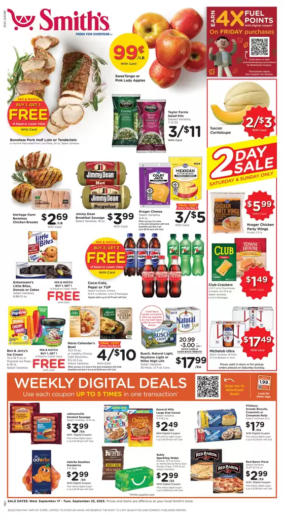 Smith's catalogue in San Pablo CA | Great offer for bargain hunters | 2025-09-17T00:00:00.000Z - 2025-09-23T00:00:00.000Z
