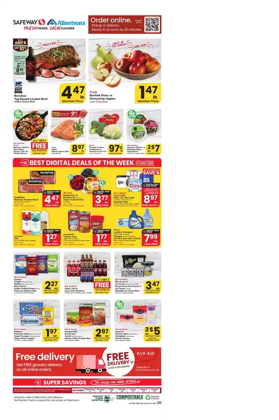 Albertsons catalogue in Hagerstown MD | Our best offers for you | 2025-09-17T00:00:00.000Z - 2025-09-23T00:00:00.000Z